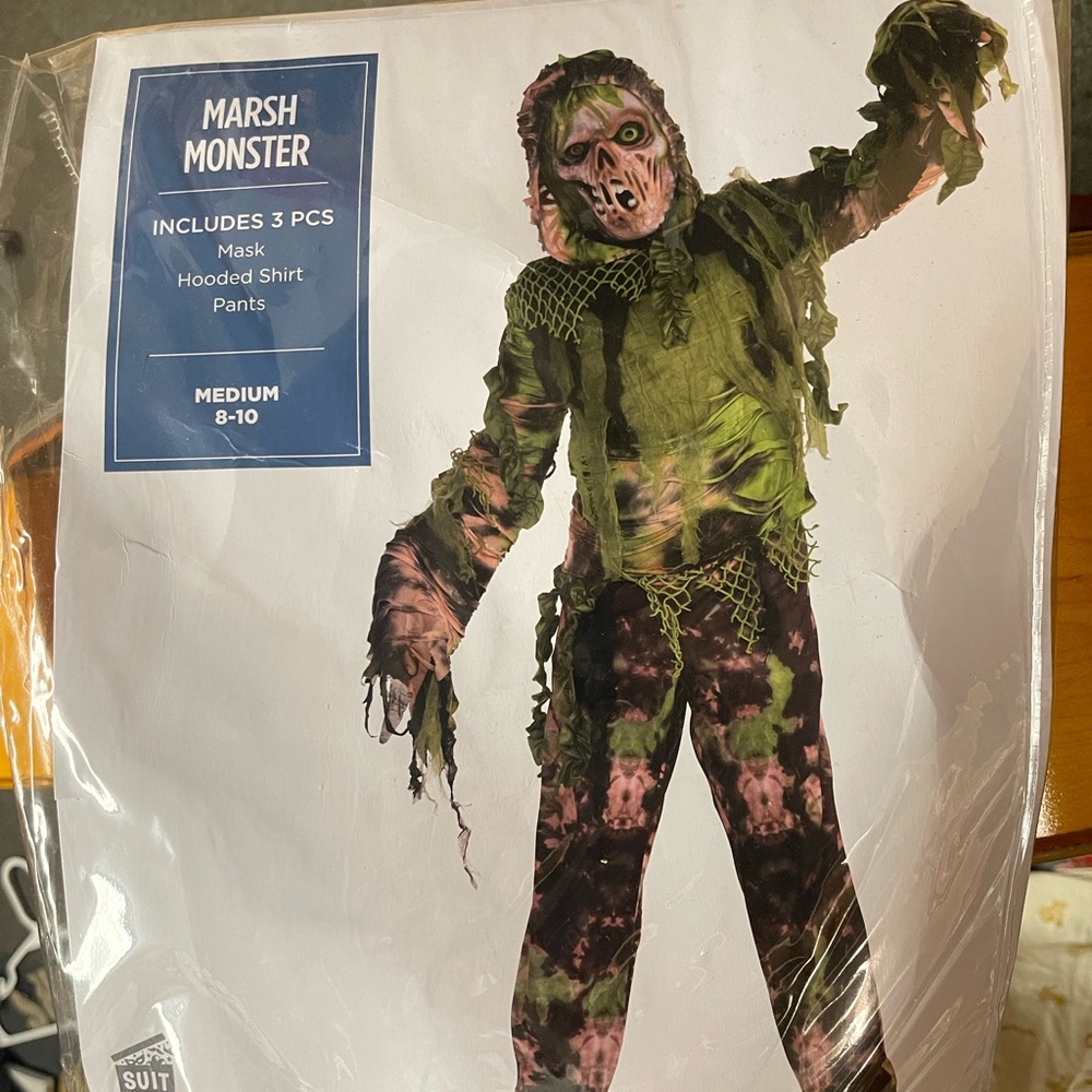 Marsh Monster Kids Costume - Green and Black